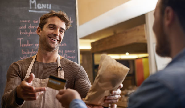 Man in coffee shop