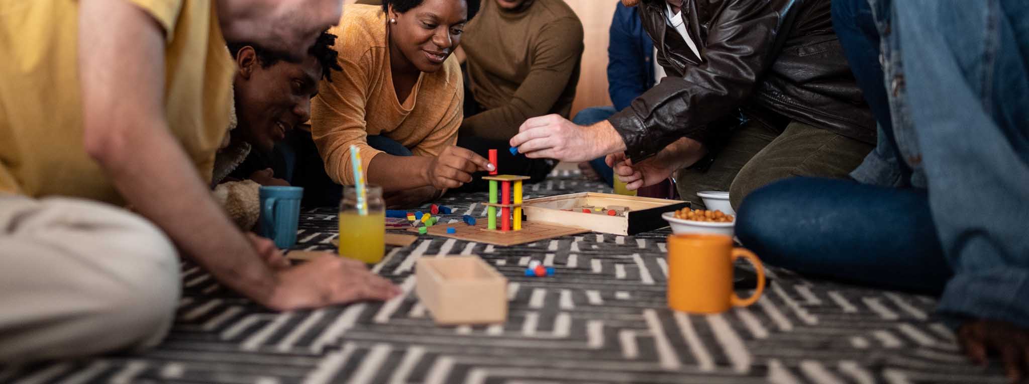 People playing a game