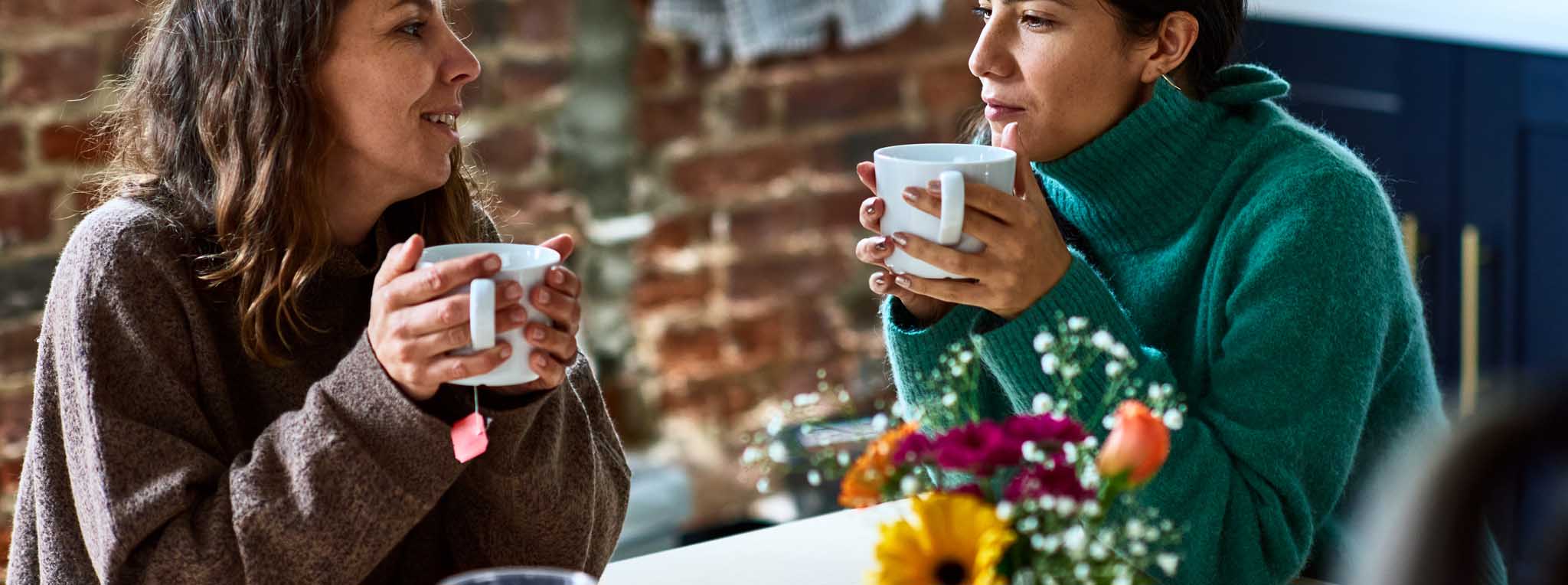 women having coffee